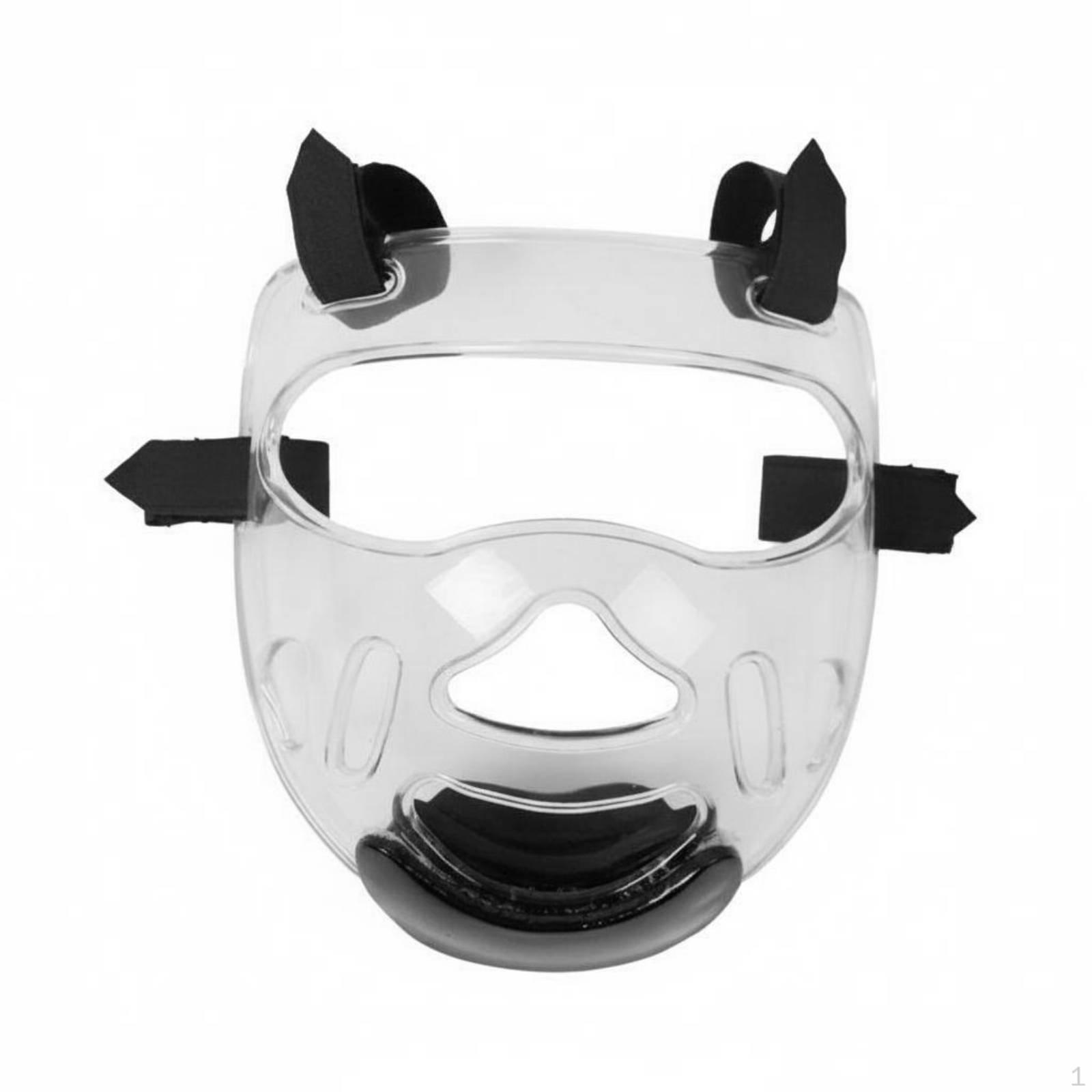 Detachable Fighting Face Impact Barrier Resistant Transparent Guard Breathable Design S