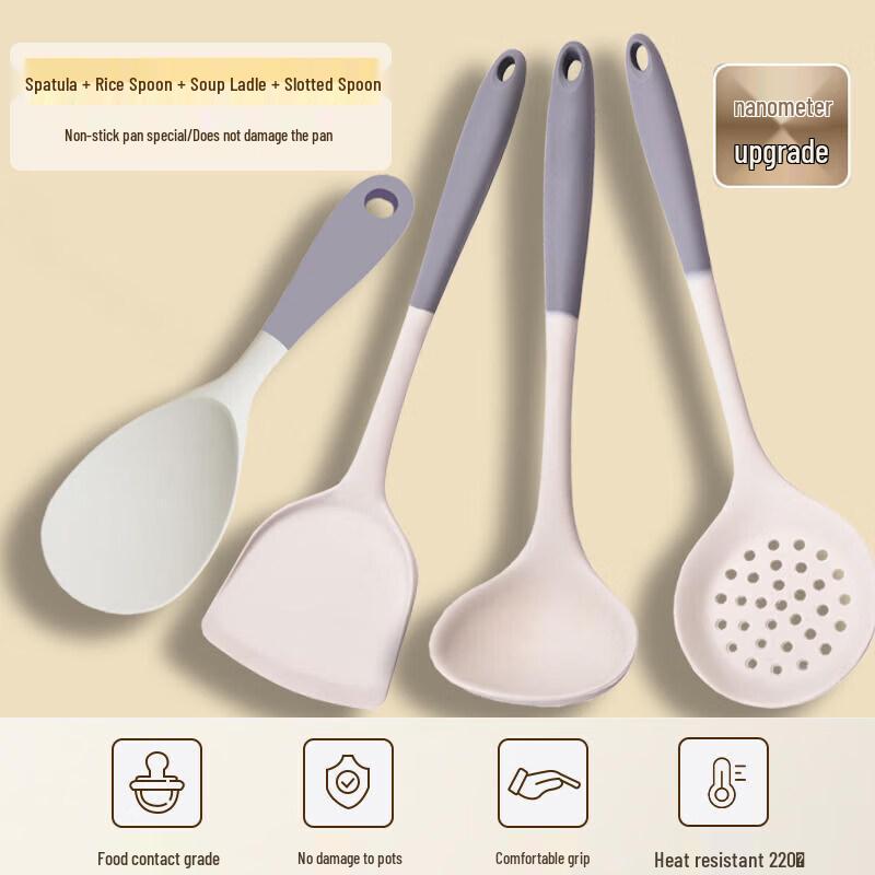 Lengthened Silicone Cooking Utensil Set