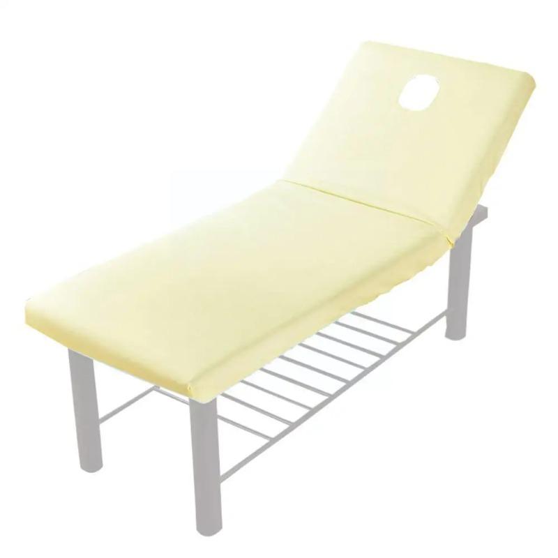 Professional Massage Bed Sheet with Hole, Breathable Spa Bed Cover for Beauty Salon Elastic Fitted Bed Cover for Physiotherapy
