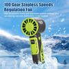 Rechargeable Mini High-speed Fan Low Noise Fast Cooling Fan Handheld Turbo Fan  For Work and Study