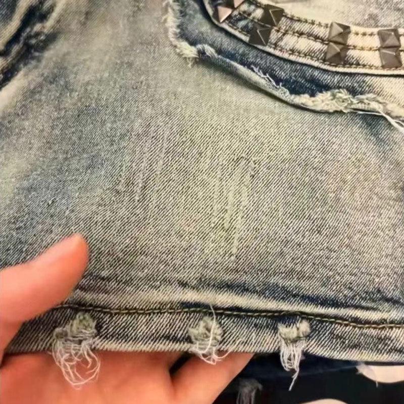 American Plus Size Spicy Girl Low-Waist Denim Shorts - Summery, Slimming, Sexy, High Street Style, Hip-Hugging Super Short Hot Pants