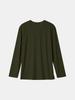 IKALOOK Spring/Autumn V-Neck Long Sleeve T-Shirt Cnit103