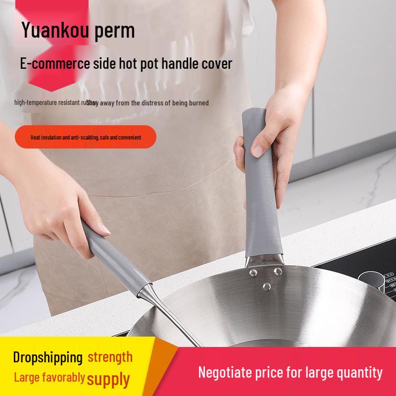 Silicone Heat-Resistant Sleeve for Iron Pot and Pan Handles