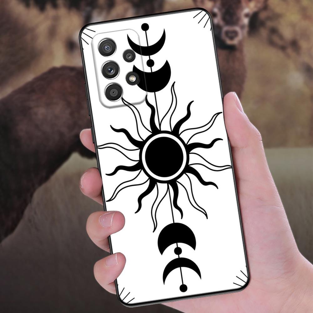 Sun Moon Tarot Card Astrology Phone Case For Samsung Galaxy A57 A56 A37 A55 A36 5G A26 A54 A52 A35 A34 A25 A17 A16 A15 A07 Cover