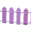2 Pcs Mini Wood Fence Micro Landscape Ornaments 4x1.2 Inch Miniature Fairy Garden Picket Fence Figurine for Dollhouse Home Garden Plant Pot DIY Crafts