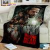 TWD The Walking Dead Rick Horror TV Blanket,Soft Throw Blanket for Home Bedroom Bed Sofa Picnic Travel Office Cover Blanket Kids