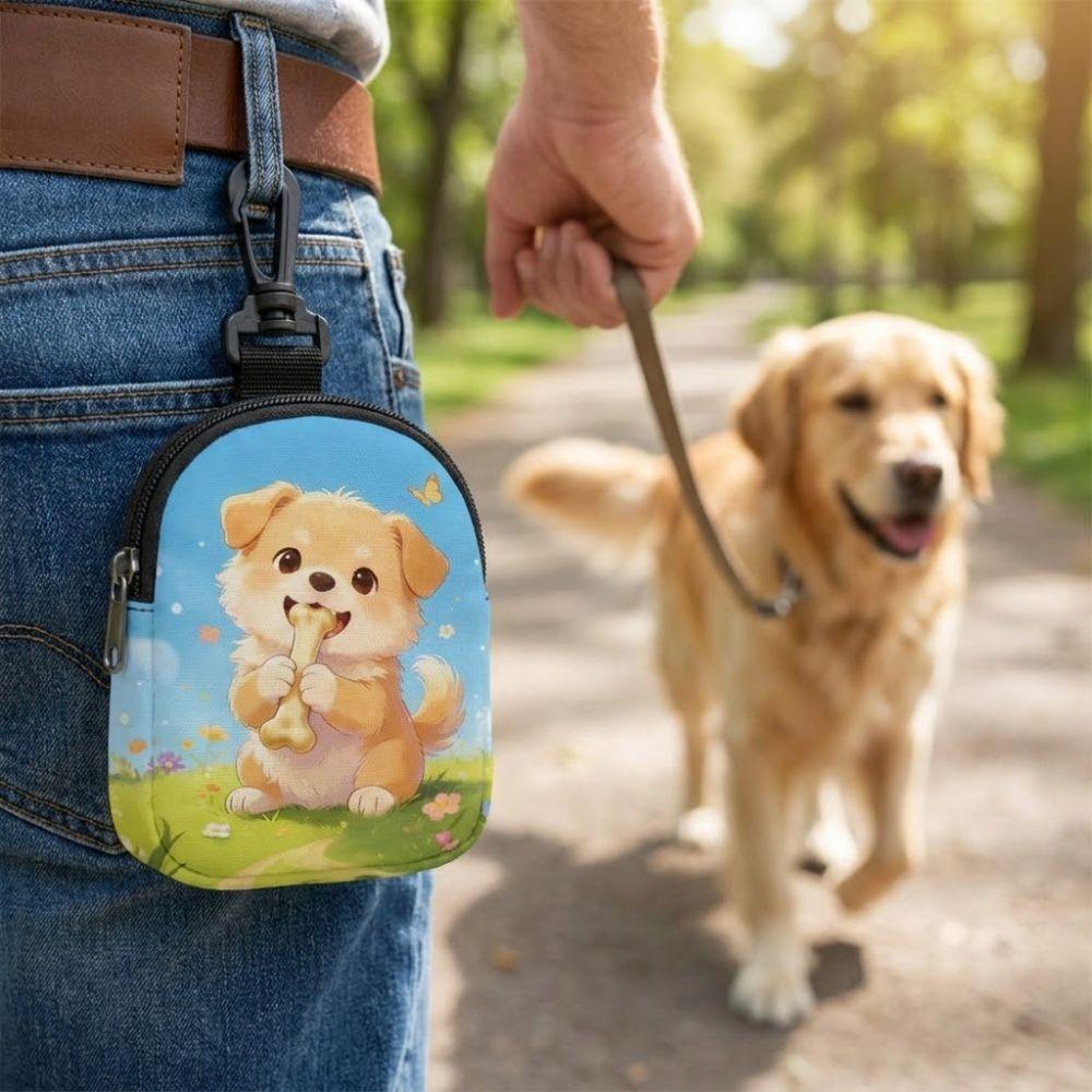 Waterproof Dog Treat Pouch Portable Pet Food Storage Bag Food Dispenser Bag Outdoor Travel