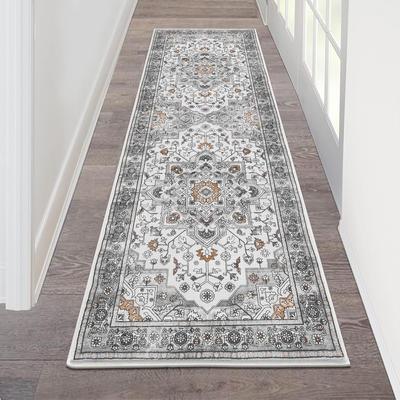 Boho-Teppich - Langlebige und leicht zu reinigende Heimdekoration, Langer Läuferteppich für Flure, Eingangsbereiche, Küchen und mehr