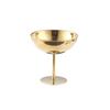 Footed Metal Serving Cup for Fruit Presentation and Party Table Use, Stemmed Bowl Cup for Home Gathering Display