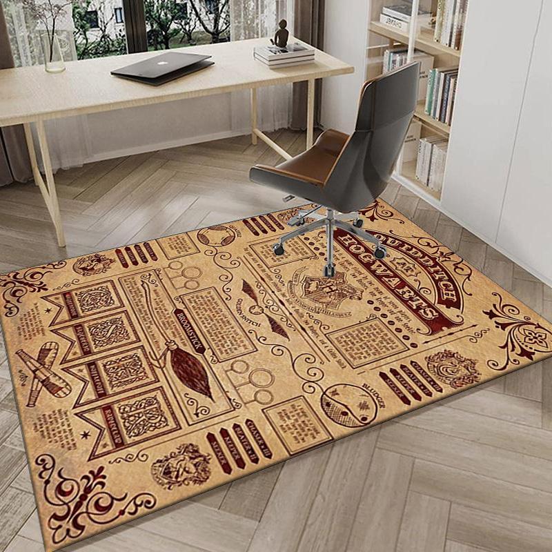 Magic School Adventure Carpet, Chair Rug,Rug for Office Bedroom Living Rooms, Doormat Decor Fan Gift Christmas Gift