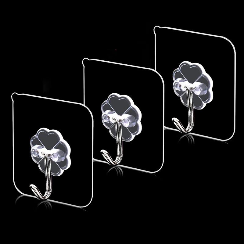 Strong Adhesive No-Drill Wall Hooks