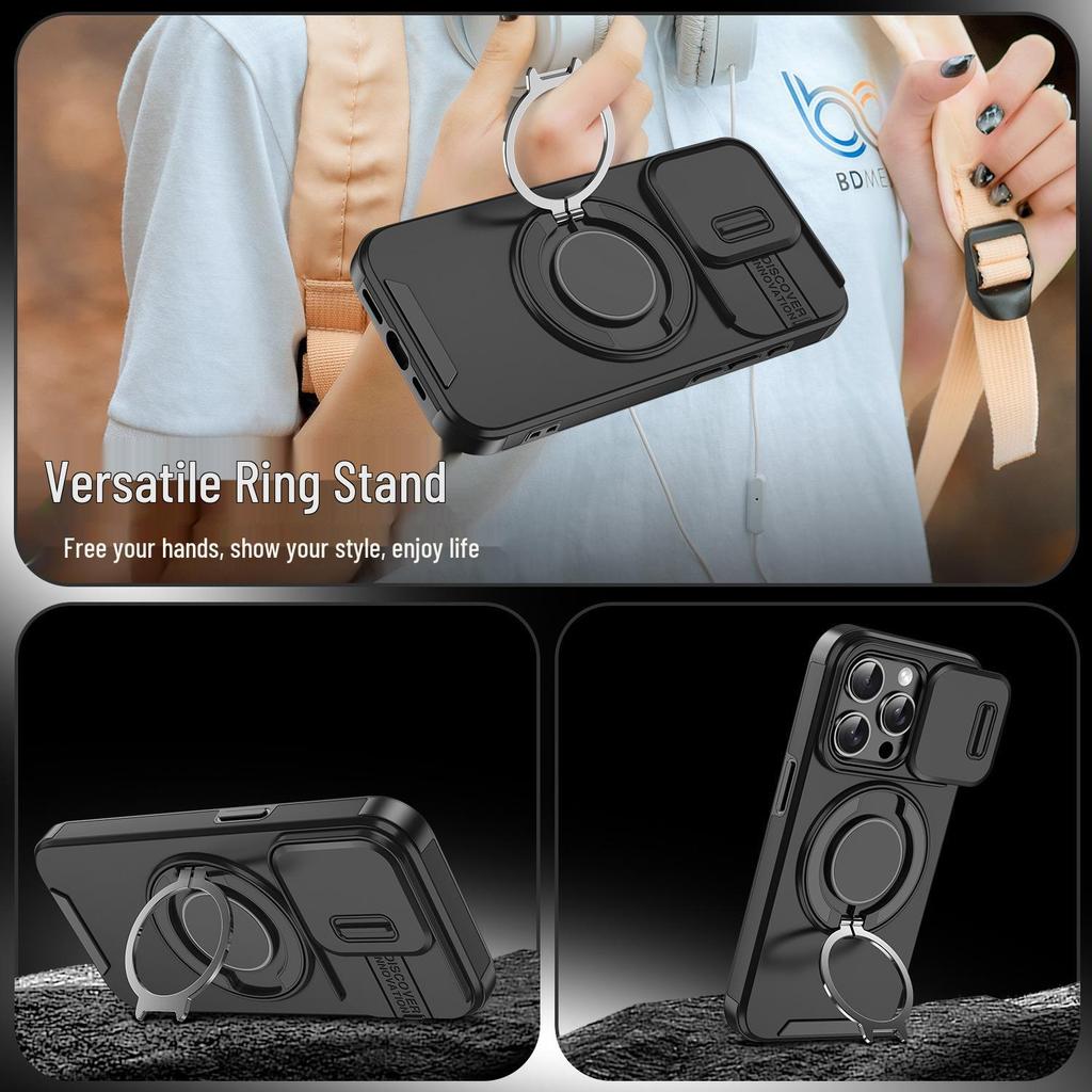 Linker Drop-Proof Stand Case for iPhone 17 Pro Max/16 Pro/15 Plus