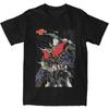 Men Women's Japanese Super Robot Graphic Shirts Vintage Cotton T Shirts Top Tee Clothes New Arrival
