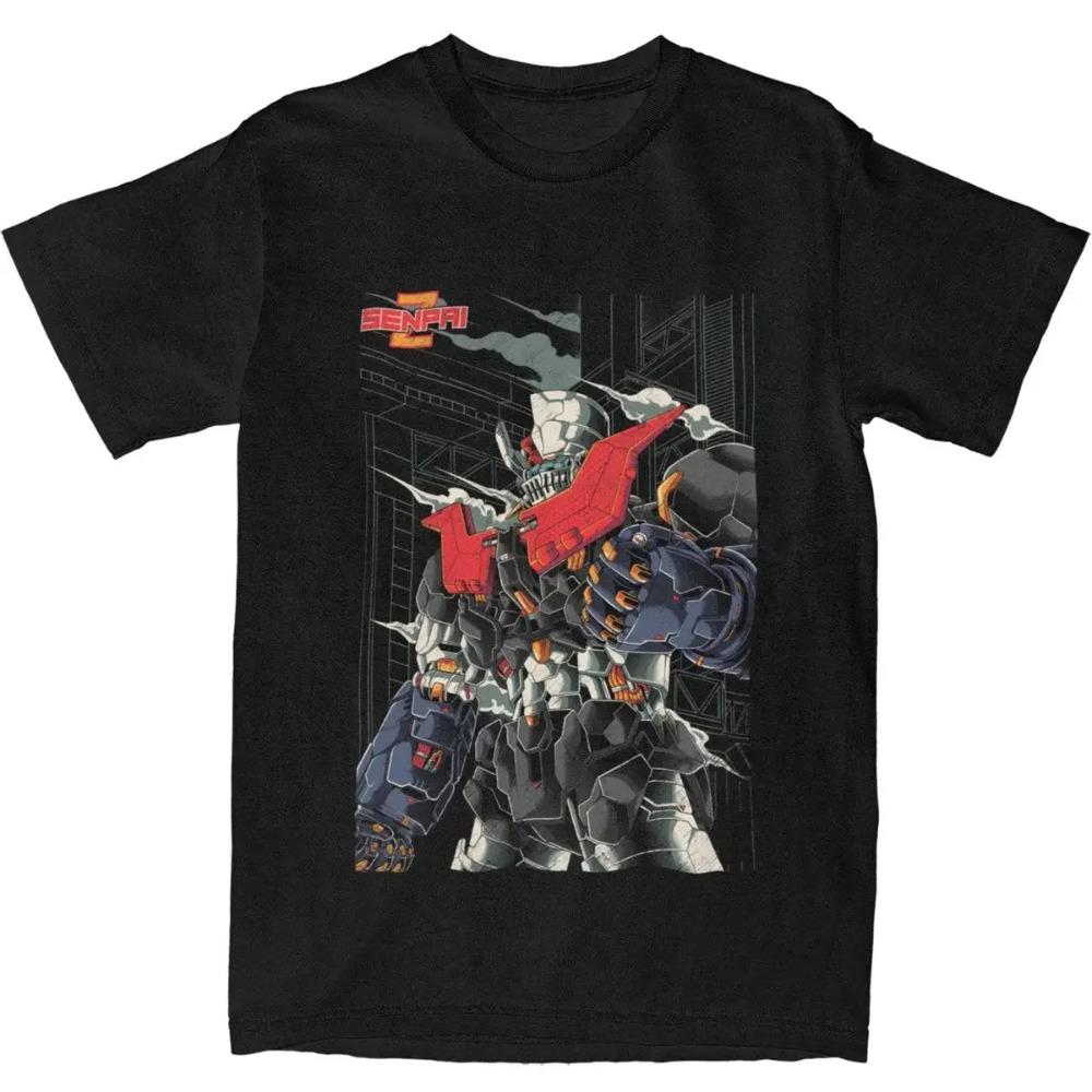 Men Women's Japanese Super Robot Graphic Shirts Vintage Cotton T Shirts Top Tee Clothes New Arrival