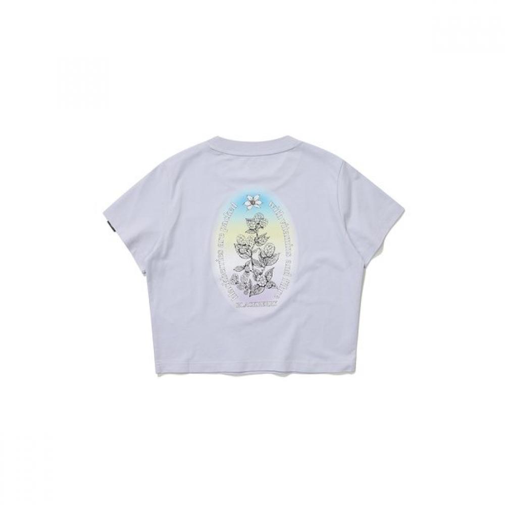 Bbc EarTh GradienT ArTwork ShorT Sleeve T shirT  Lilac 