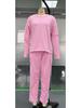 2024 Women's Casual Loose Long Sleeve Sweatshirt and Harem Pants Set for Autumn and Winter