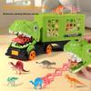 Dinosaur Toy Car, Dinosaur Capture Scene, Storage Van, Inertia Sliding, Children's Car, Toy Gift