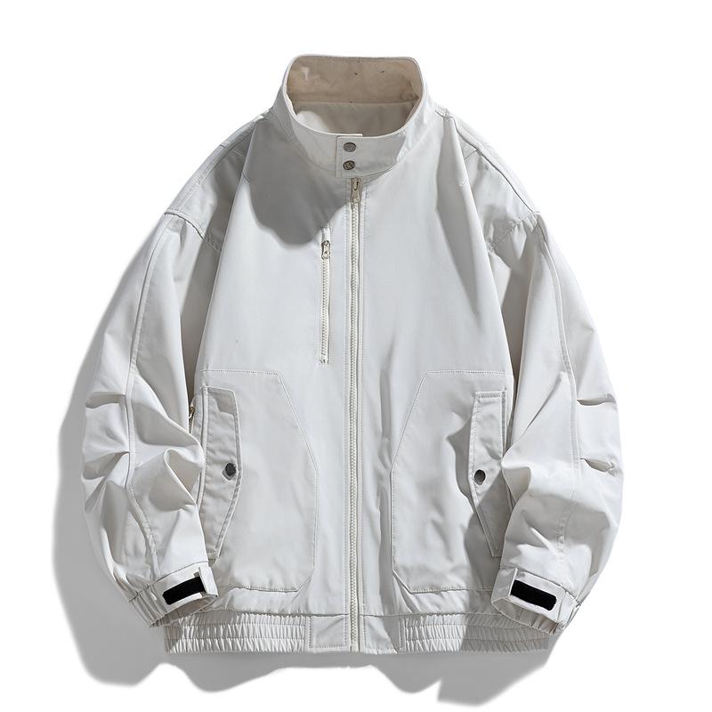 

Stand-up Collar Jacket Men s Windproof Waterproof Outdoor Business Casual Top High-end Executive Jacket Jacket M
