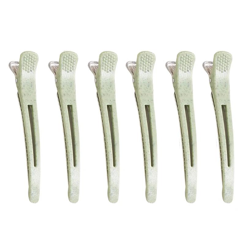 6pcs Hair Clip Set Professional Hairdressing Salon Hairpins Non-slip Crocodile DIY Alligator Clips Home Barber Hair Stylig Tools