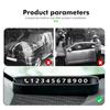 AAFO1 Hidden Mobile Phone Number Plates Car Logo Temporary Parking Signs Accessories For Skoda S Kodiaq Octavia 2 3 Yeti Karoq Rapid