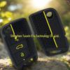 Volkswagen 3-Button Folding Silicone Key Cover with Honeycomb Pattern for Golf, Bora, Polo, Touareg