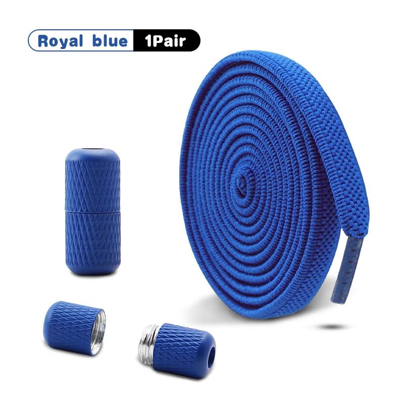 1 Pair Capsule Buckle Shoelaces Quick Release for Sneakers - Flat Elastic Shoe Laces for Kids & Adults No Ties Shoe Accessory