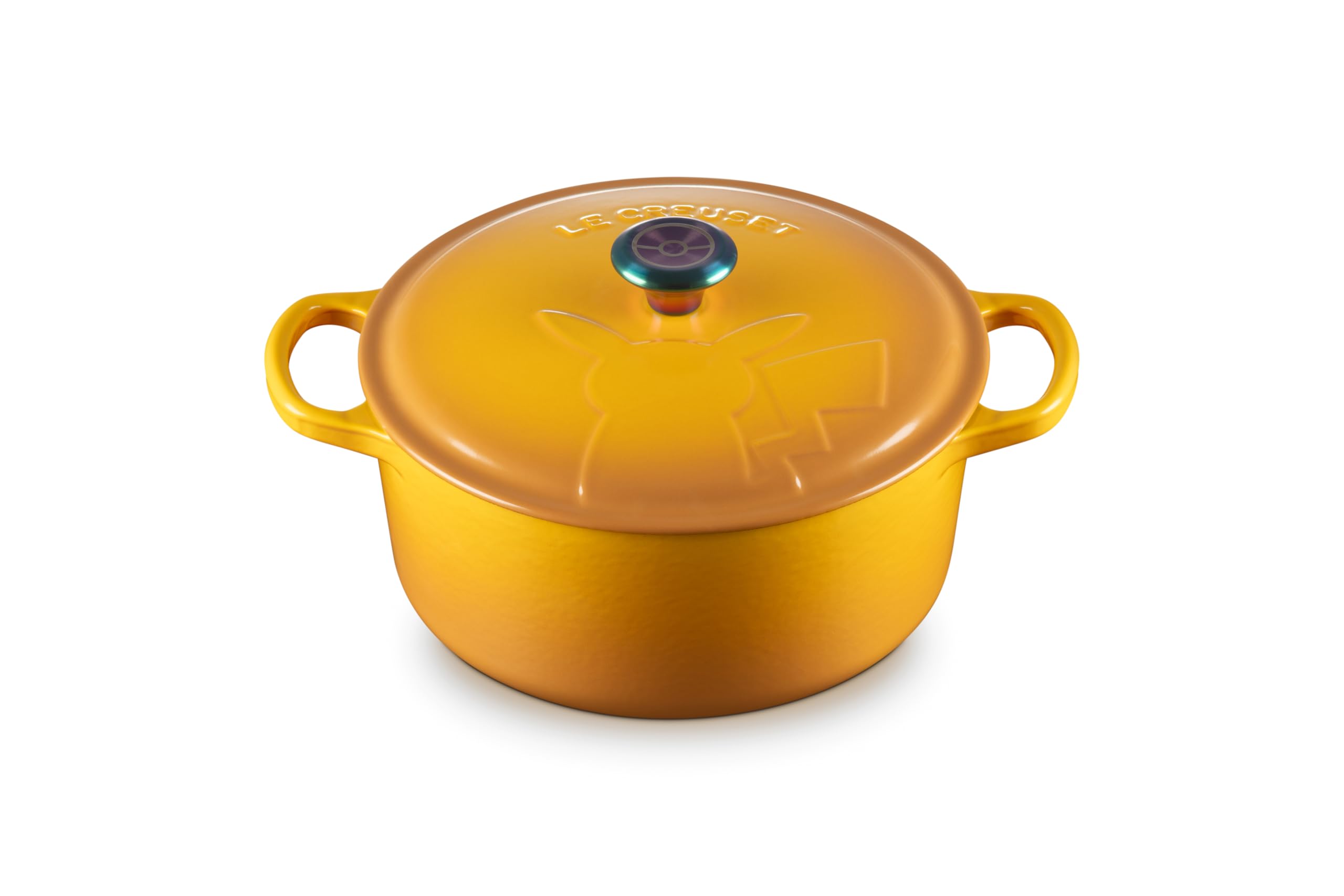 

Le Creuset Pokemon Signature Cocotte Rondo 22cm Pokemon Pikachu Official (Райдужна ручка) [Японський продукт]
