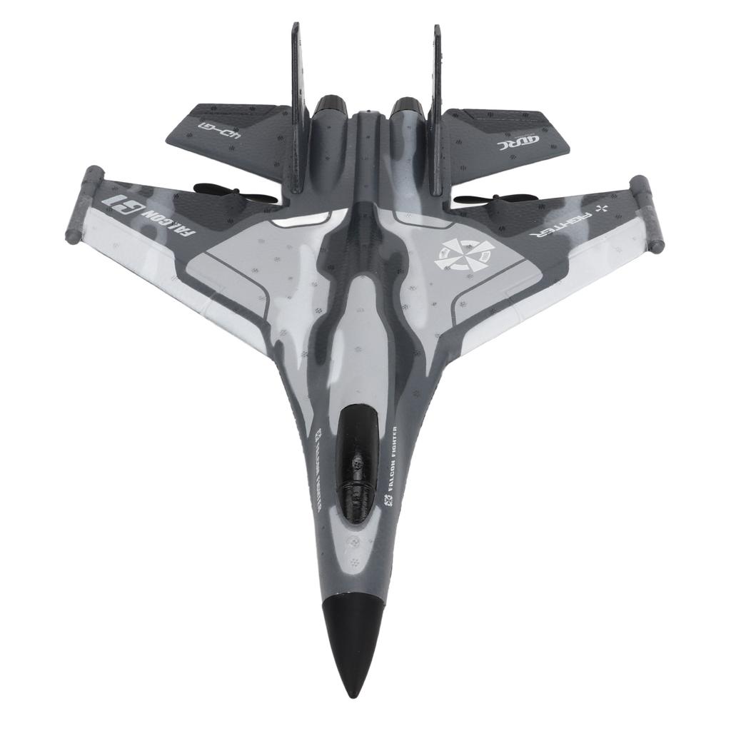 RC Glider Plane Lightweight Flexible Remote Control Airplane with LED Light for Children Camouflage