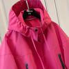 Women's Loose Fit Hooded Casual Windbreaker