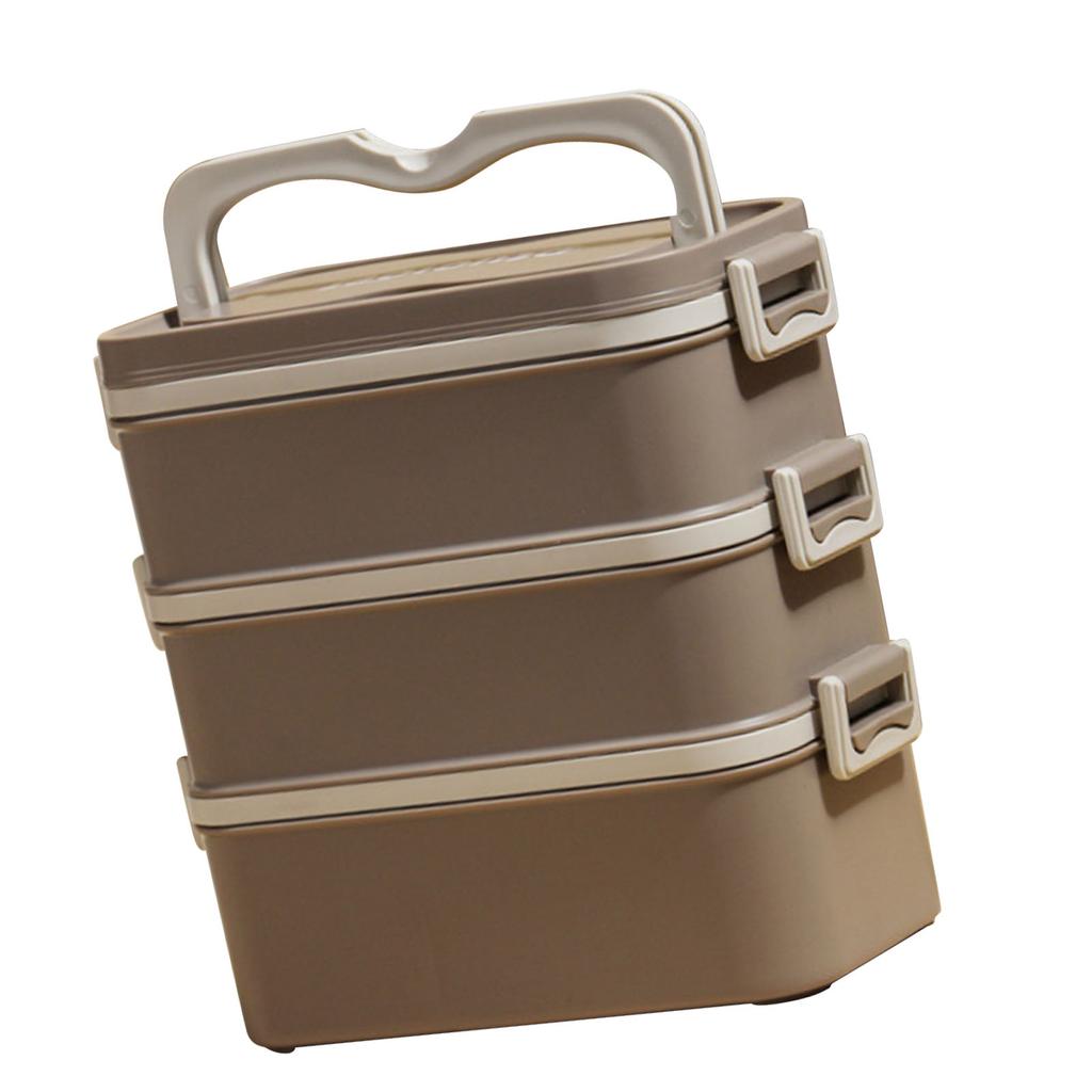 3 Layer Lunch Box 304 Stainless Steel Stackable Portable Large Capacity   Box for Kids Adults Students