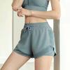 Summer Women's Gauze Fake Two Quick Dry Loose Running Shorts Female Anti-slip Sports Fitness Pants