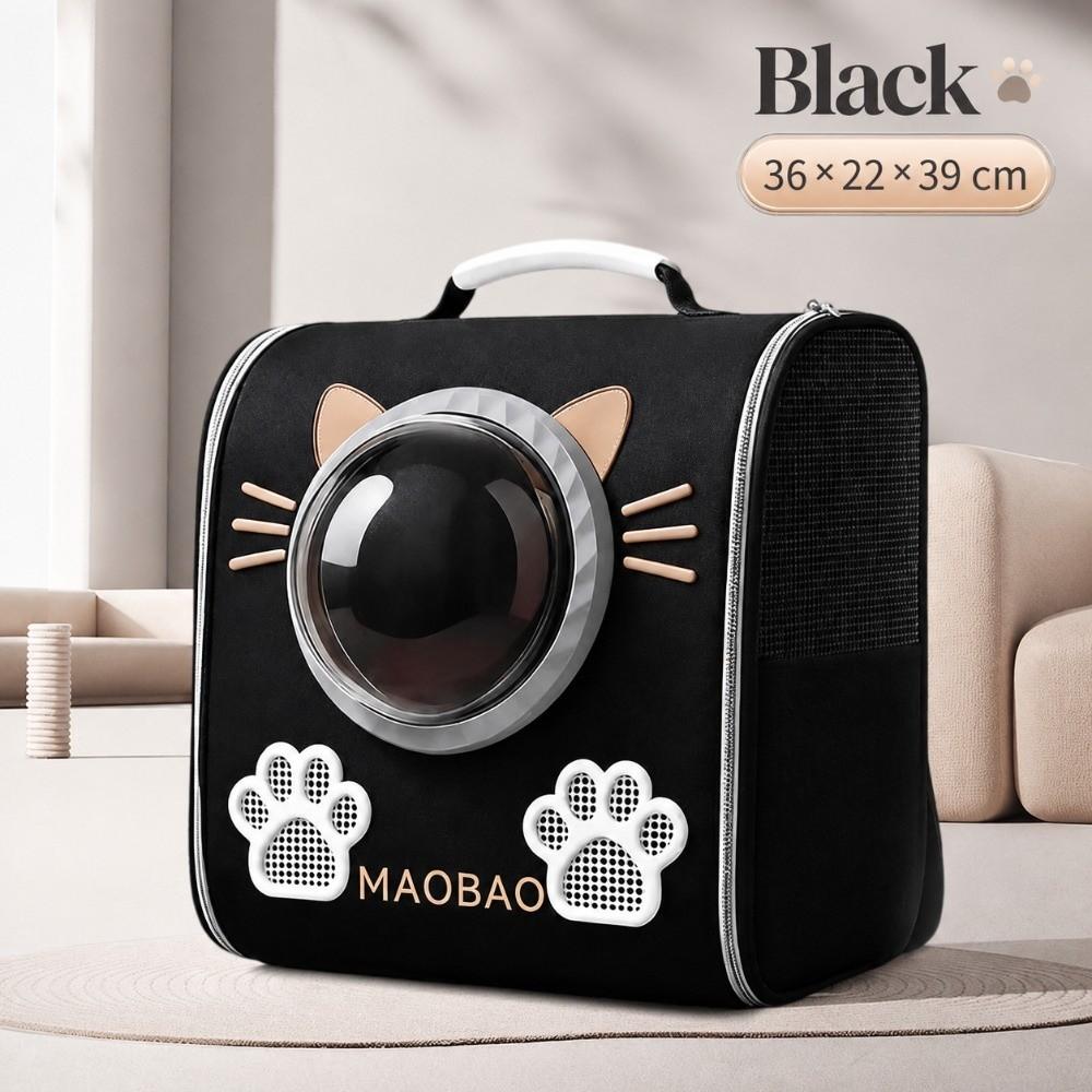 Breathable Mesh Space Capsule Cat Backpack Transparent Window Cat Travel Bag  Outdoor Walking