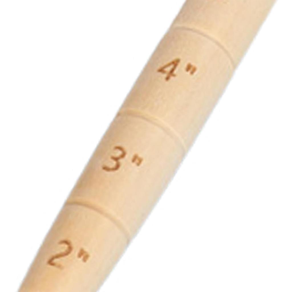 Wooden Garden Dibber With Depth Gauge – Bulb Planting Tool With Measurement For Gardening