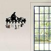 Metal Cat Dog Key Hooks 7 Hooks Decorative Wall Mounted Entryway Decor