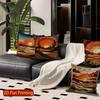 2D Bohemian Desert Sunset Throw Pillow Covers Pattern Cushion Cover Suitable For Sofa Bedroom Car Pillow Cover
