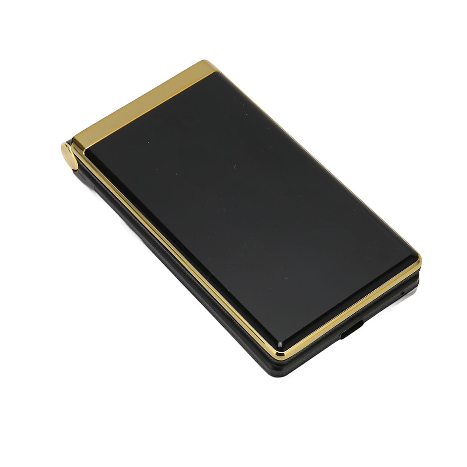 

Раскладной телефон с экраном 3 дюйма, телефон для пожилых людей, двойной режим ожидания, большая кнопка, фонарик, громкий динамик, аккумулятор 5900 мАч золотой