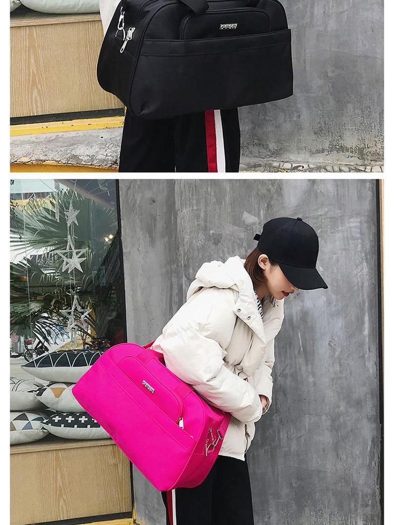 Podróżna torba duffel w stylu koreańskim, bardzo pojemna, dla kobiet i mężczyzn: Biznes, Siłownia lub Torebka