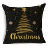 Creative Black and White Christmas Theme Pillowcase Holiday Gift Sofa Decorative Cushion Cover 40*40cm/45*45cm/50*50cm