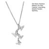 Butterfly Pendant Necklace Women Rhinestone Butterflies Necklace Elegant Clavicle Chain Birthday Anniversary Gift for Her