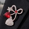 Dresses Bow Brooch Bling Rhinestone Pin, Love Heart Bowknot Lapel Pins Women Jewelry Accessory for Coats Sweaters Dainty Clothing Brooches