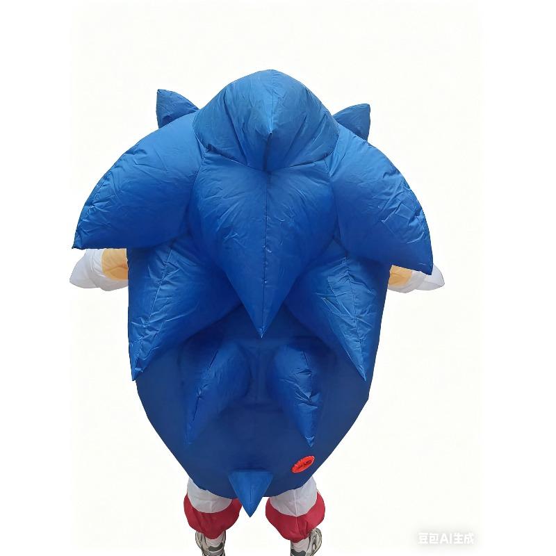 Game Character Sonic Cartoon Protagonist Inflatable Suit Halloween Cosplay Birthday and Halloween Party Inflatable Dress Up