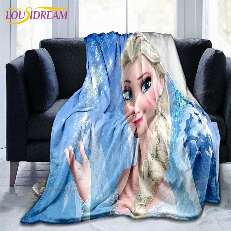 Frozen patroon plaid Deken Bank Quilt Overtrek Reis Beddengoed Outlet Plaid Deken Flanellen Deken Sprei