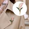Alloy Flower Brooch Pin for Women, Golden Plated Floral Lapel Badge Pin, Retro Blossom Jewelry Daily Wear Parties Vintage Botanical