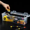 Multifunktionell Plast Verktygslåda Bärbar Hårdvaruverktygslåda Klassificering Skruv Borrverktyg Tillbehör Förvaringsväska