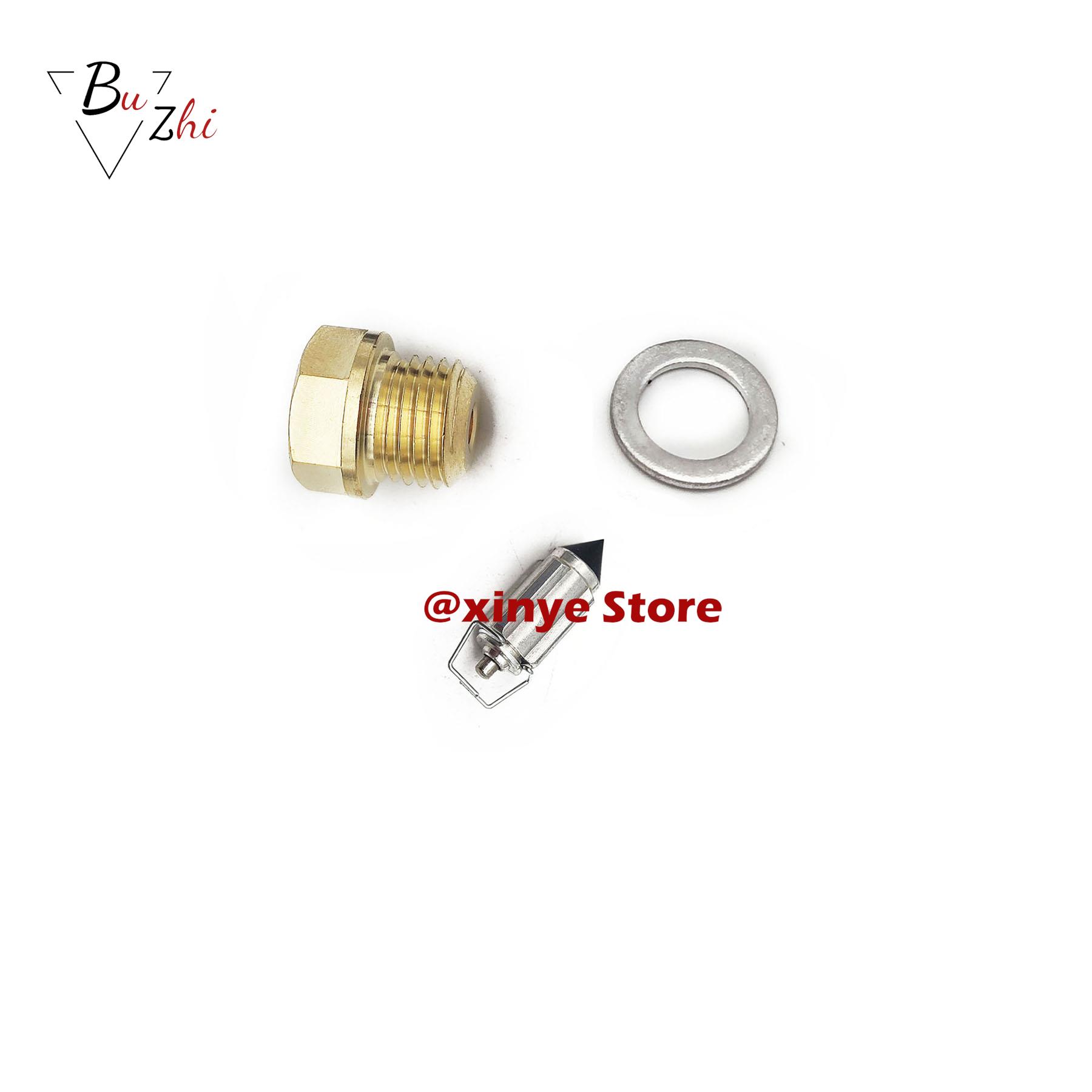 Carburetor Float Valve Carb Needle & Seat Polaris 250 300 350 400 Scrambler Cyclone Trail Big Boss Xplorer 1set