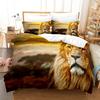 Animal Lion Bedding Sets 3D Tropical Printed Exquisite Bed Supplies Set Duvet Cover Bedding Set No Filler Birthday Gift For Boys