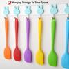 1PC 8-Color All-In-One Food Grade Soft Silicone Spatula Cream Scraper Stirring Knife Baking Tool Easy Clean Cake Decorating Stic