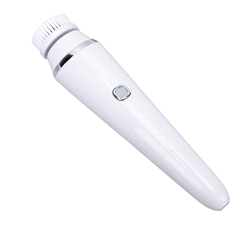 Facial Cleansing Brush Massage Exfoliation Rotating Electric Face Scrubber with 4 Brush Heads for Deep Pore Cleaning