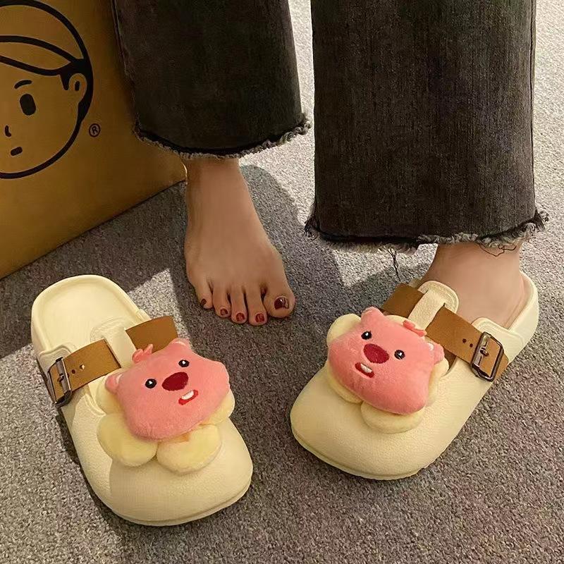 Yugui Dog Wears Bag Head Slippers In Early Autumn, Versatile, Soft, Trimmed Hook, Comfortable, Flat Bottom and Half Drag