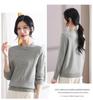 2024 Velvet-Enhanced Knit Sweater: Warm, Fashionable Round-Neck Chinese Style for Autumn/Winter